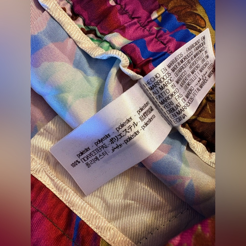 Zara Bright Tropical Leaf Print Blazer and Pants Set - Picture 16 of 16